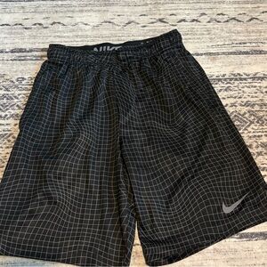 Nike Men's Athletic Shorts with Black Grid Design